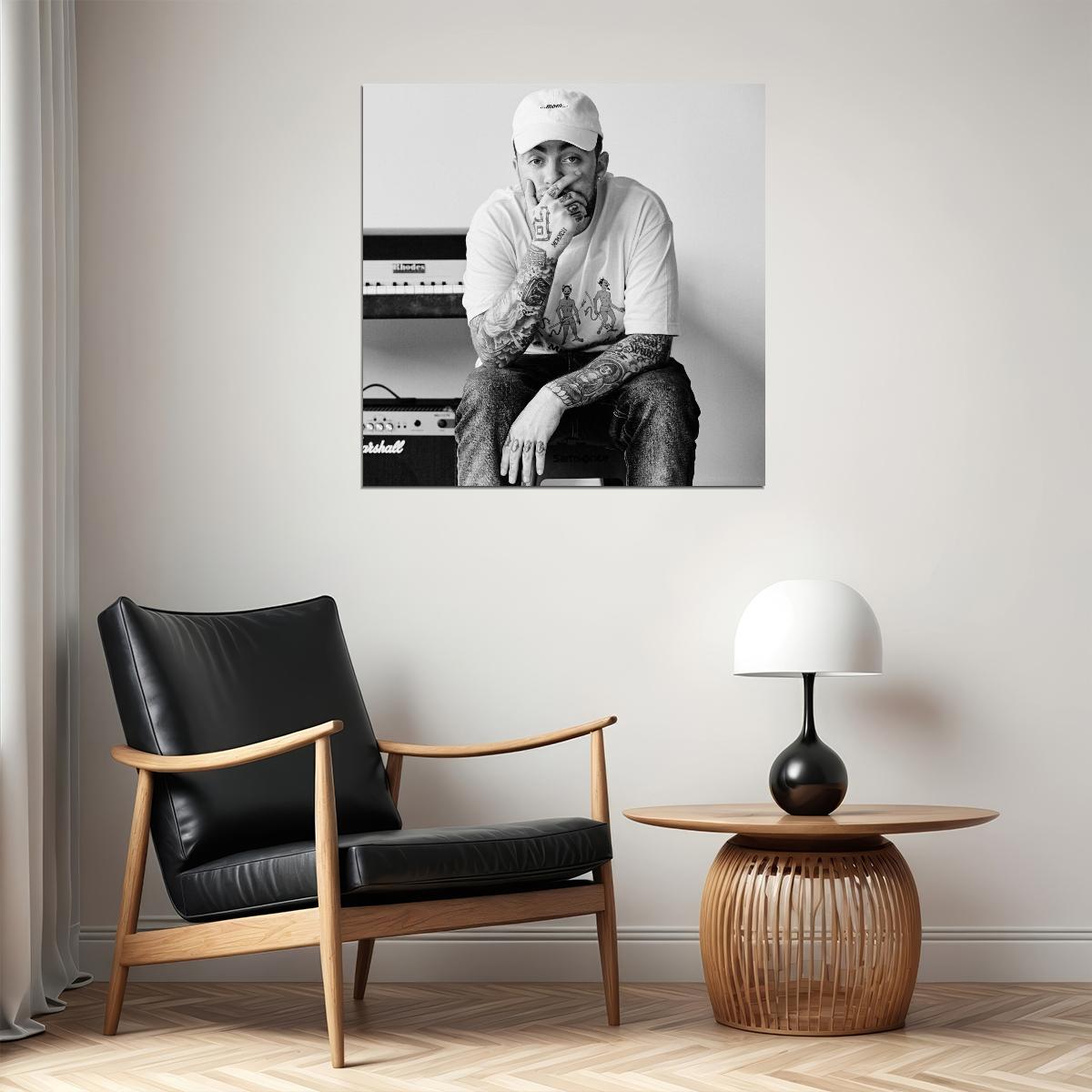 Mac Miller Music Poster Rap Hip-hop Artist Wall Print