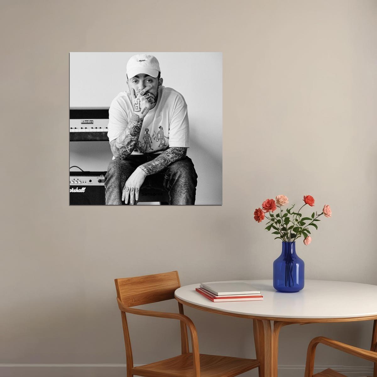 Mac Miller Music Poster Rap Hip-hop Artist Wall Print