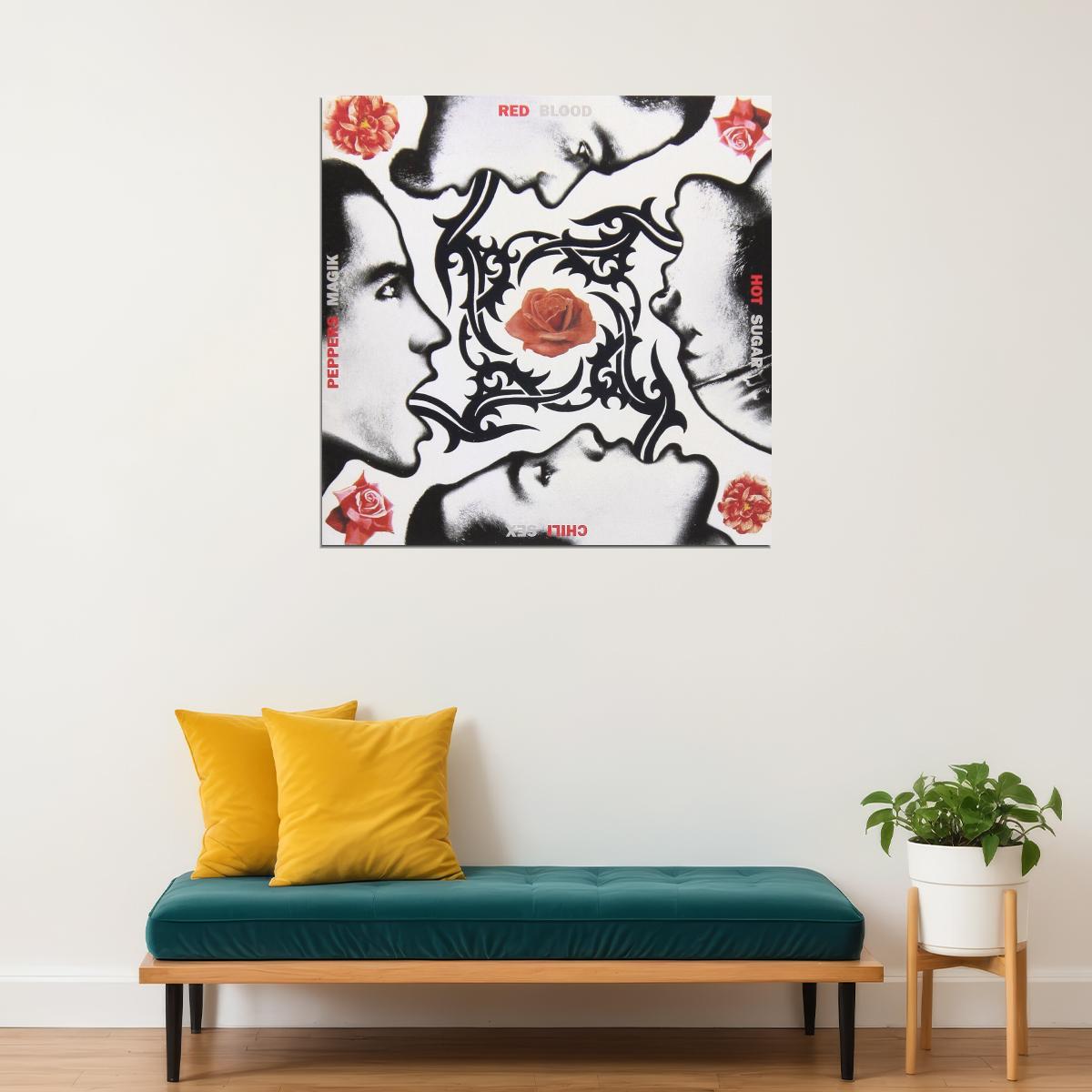 Red Hot Chili Peppers Blood Sugar Sex Magik Album Cover Art Rock Music Poster Band Wall Print