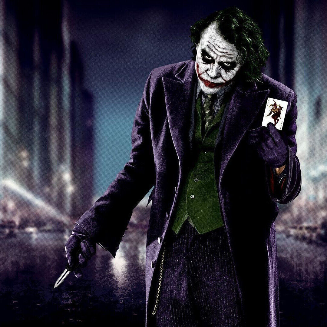 The Joker The Dark Knight Movie Poster Iconic Dc Villain Art Print Heath Ledger - xonomax