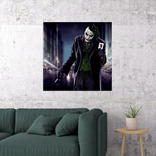 The Joker The Dark Knight Movie Poster Iconic Dc Villain Art Print Heath Ledger - xonomax