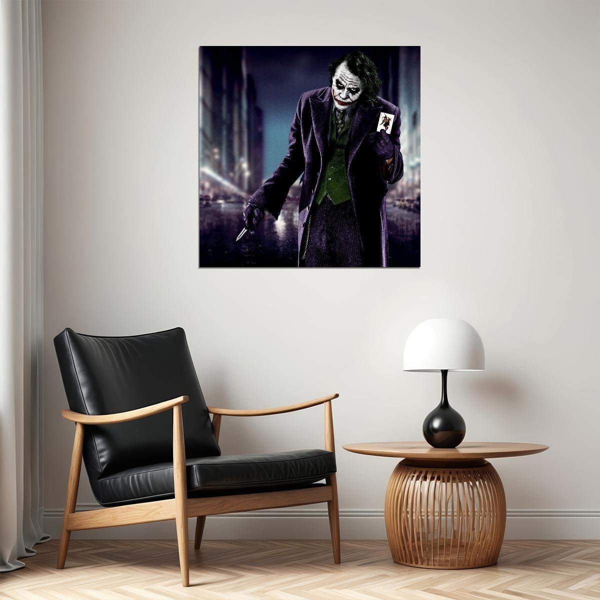 The Joker The Dark Knight Movie Poster Iconic Dc Villain Art Print Heath Ledger - xonomax