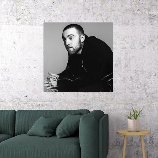 Mac Miller Music Poster Rap Hip-hop Artist Wall Print - xonomax