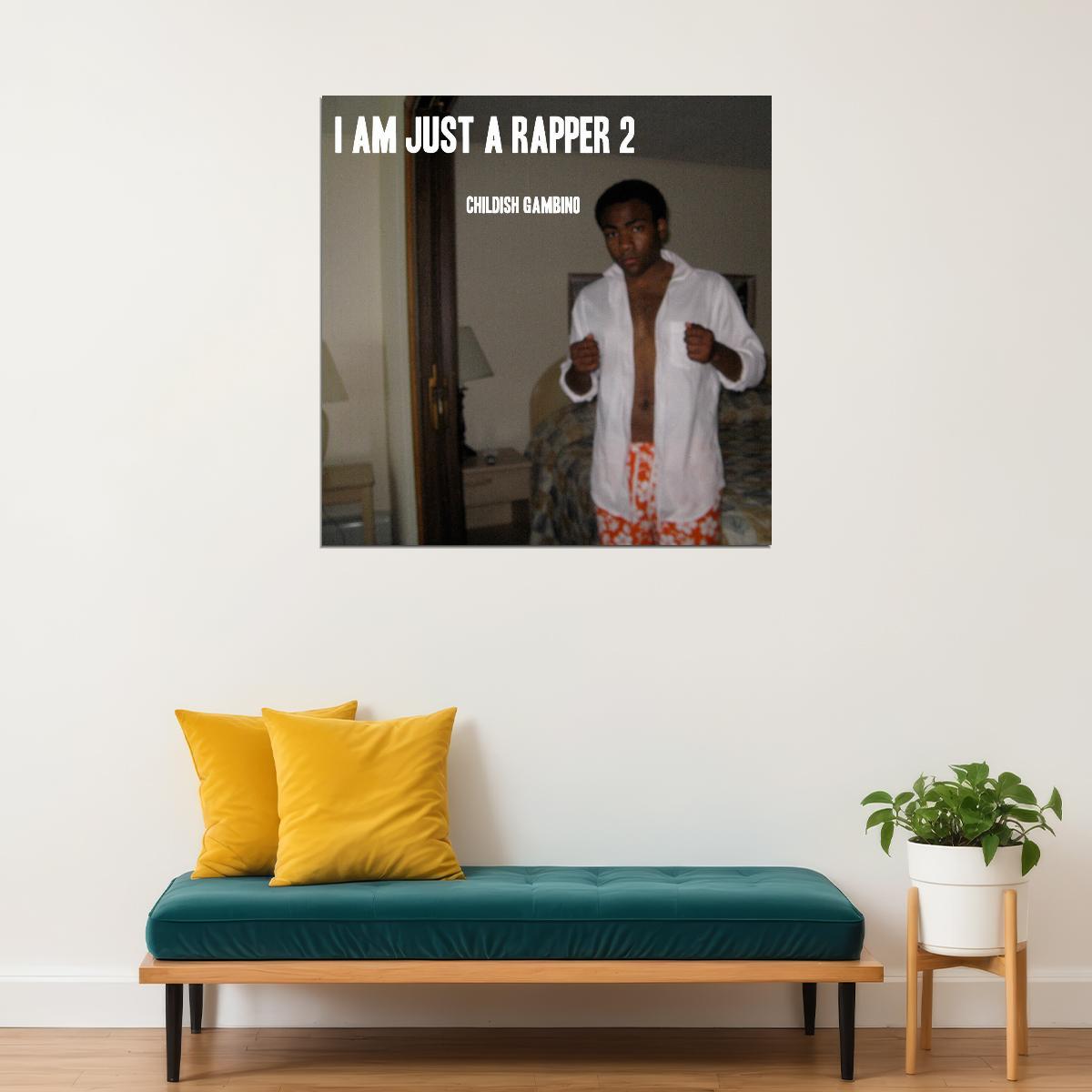 Childish Gambino I Am Just Rapper Album Cover Art Hip-hop Music Poster Rap Artist Print