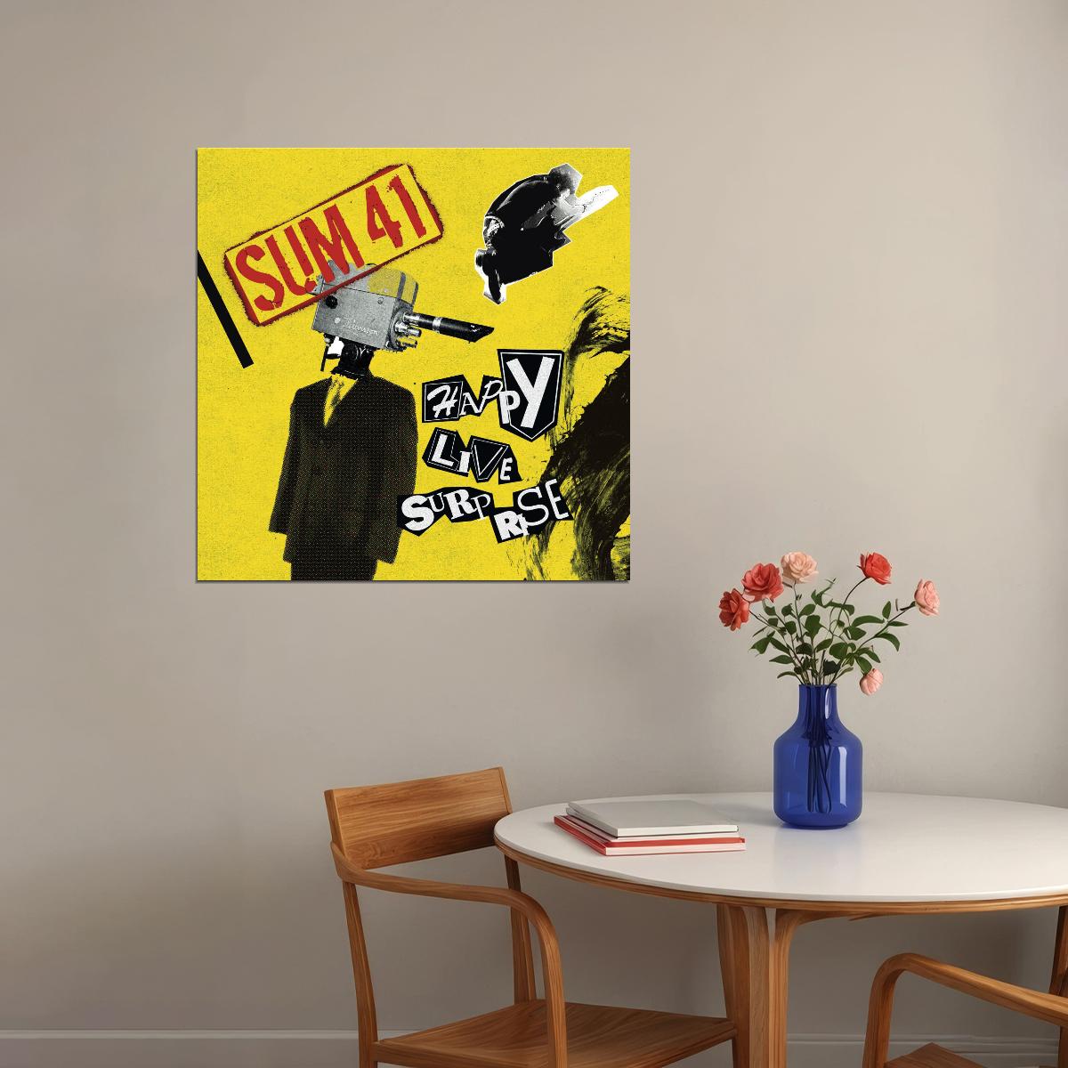 Sum 41 Go Chuck Yourself Album Cover Art Music Poster Iconic Punk Rock Band Print