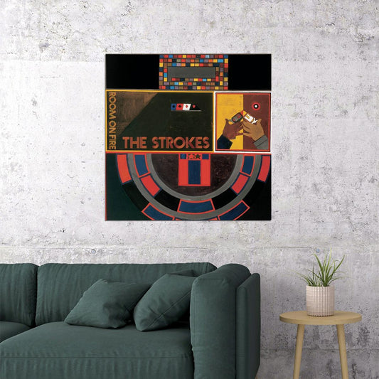 The Strokes Room On Fire Album Cover Art Music Poster Iconic Rock Band Print - xonomax