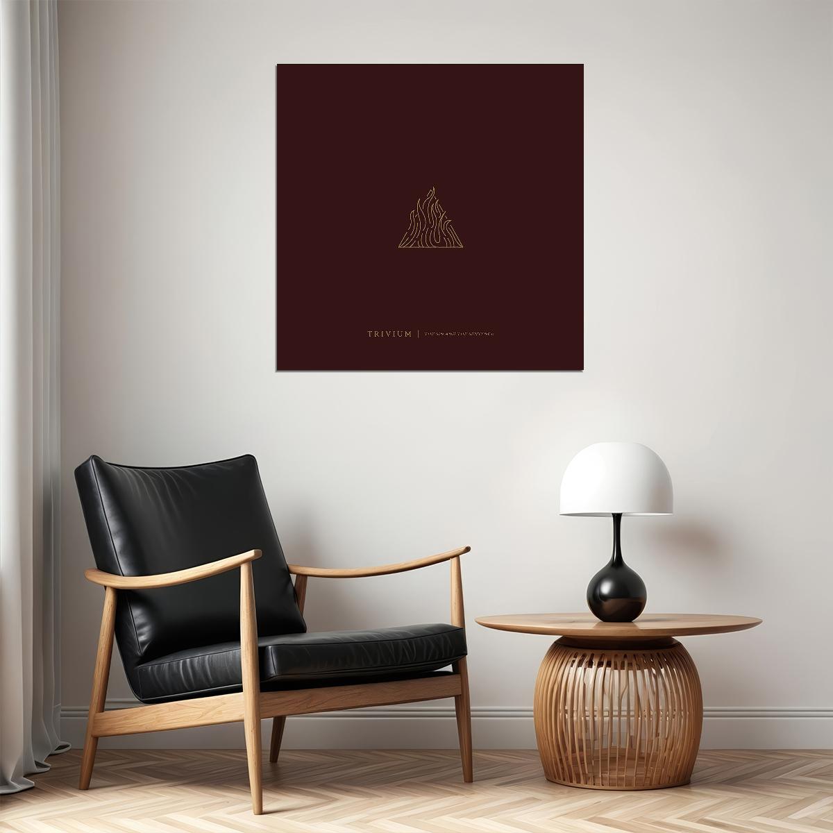 Trivium The Sin And The Sentence Album Cover Art Rock Music Poster Heavy Metal Band Music Print