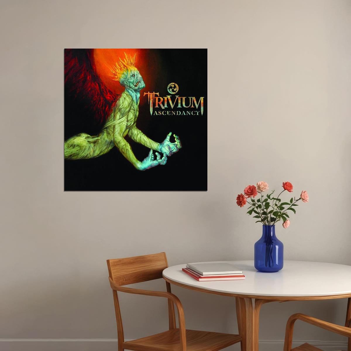 Trivium Ascendancy Album Cover Art Rock Music Poster Heavy Metal Band Music Print