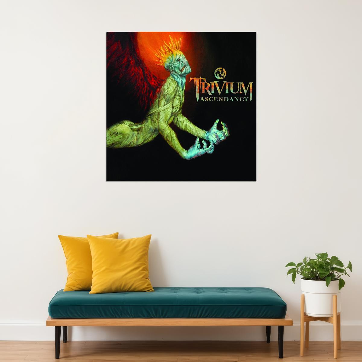 Trivium Ascendancy Album Cover Art Rock Music Poster Heavy Metal Band Music Print