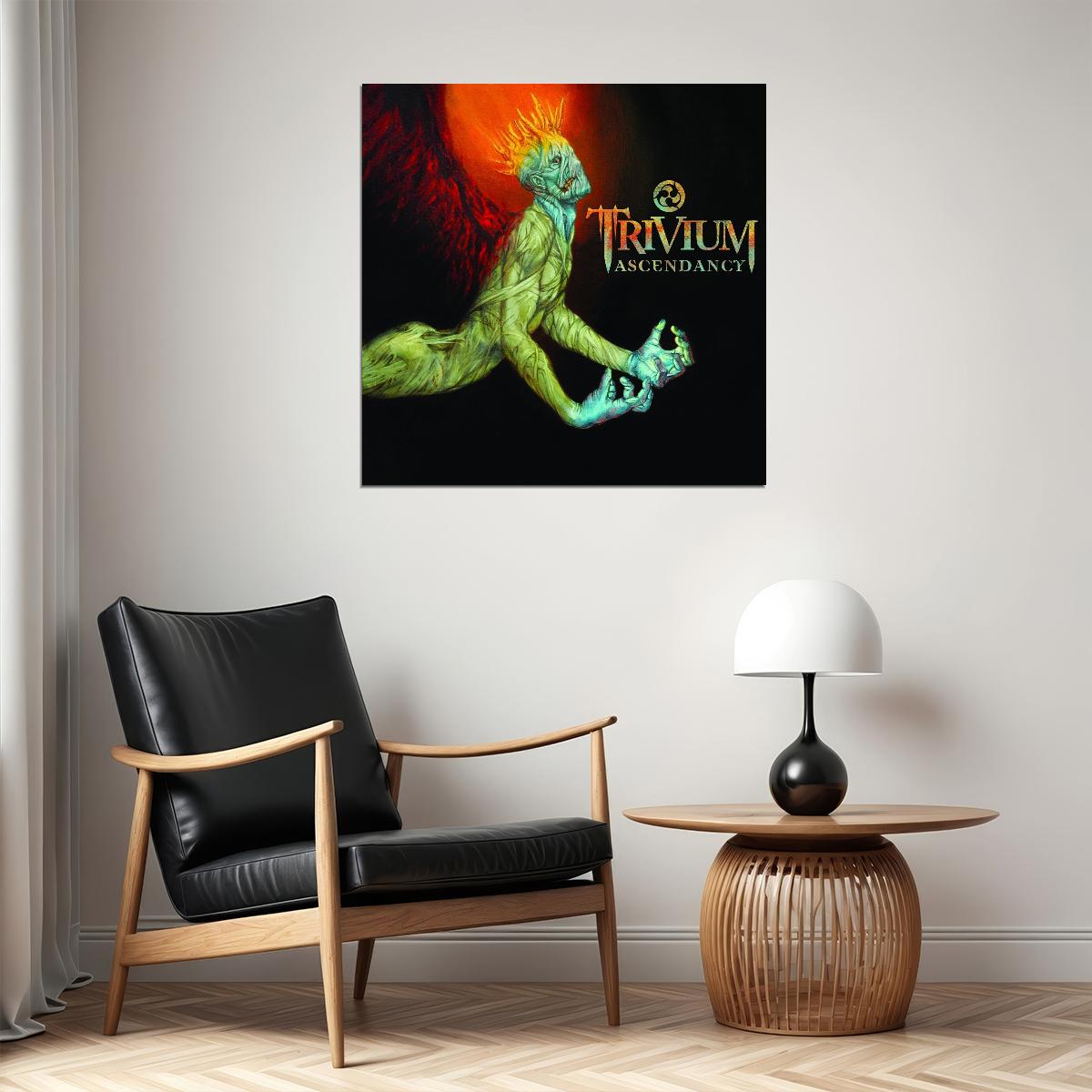 Trivium Ascendancy Album Cover Art Rock Music Poster Heavy Metal Band Music Print
