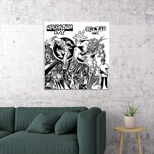 Operation Ivy Hectic Album Cover Art Punk Music Poster Wall Print - xonomax