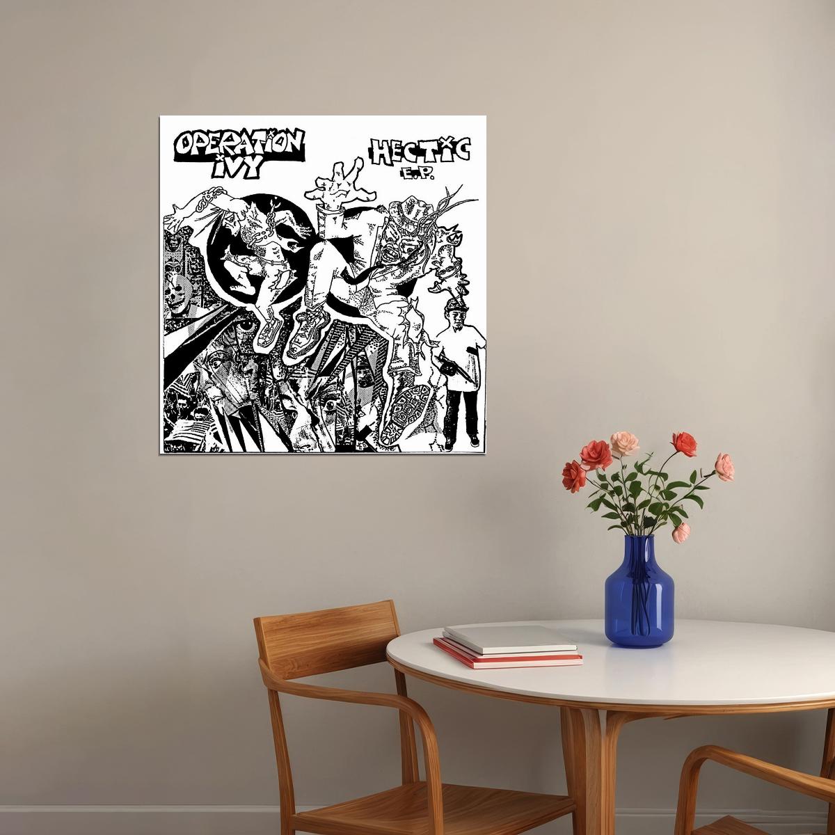 Operation Ivy Hectic Album Cover Art Punk Music Poster Wall Print