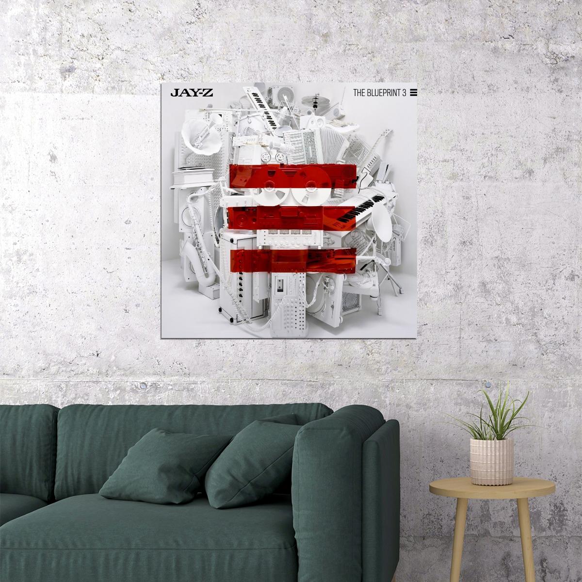 Jay-z Music Poster Rap Hip-hop Artist Wall Art