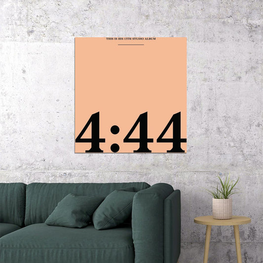 Jay-z 4:44 Album Cover Art Music Poster Rap Wall Print - xonomax