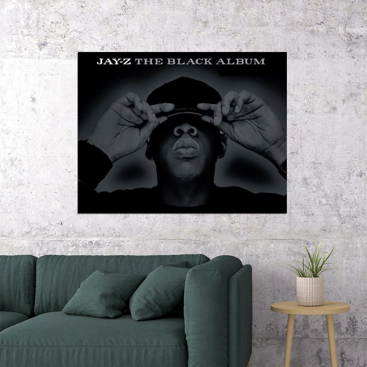 Jay-z The Black Album Album Cover Art Music Poster Rap Wall Print