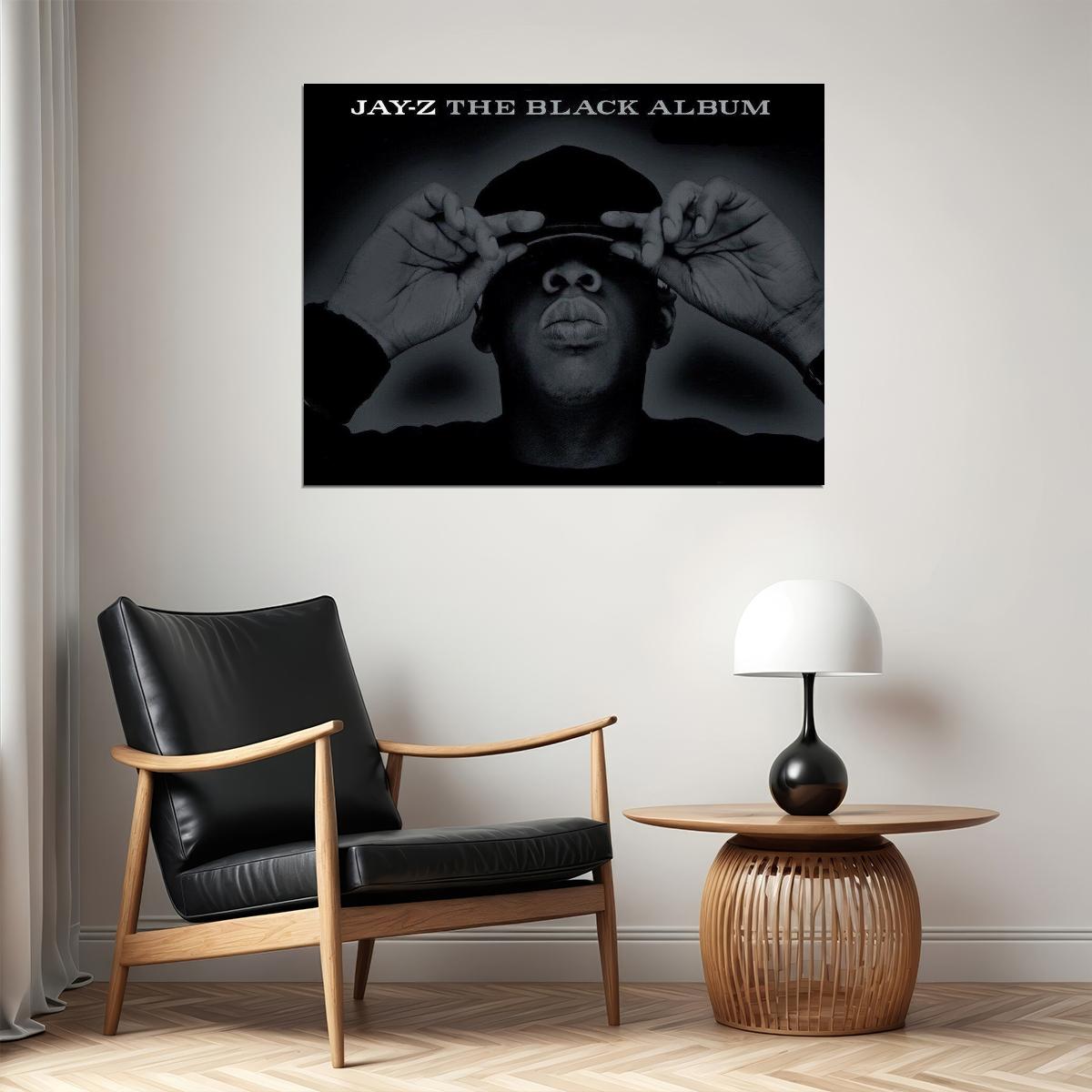 Jay-z The Black Album Album Cover Art Music Poster Rap Wall Print