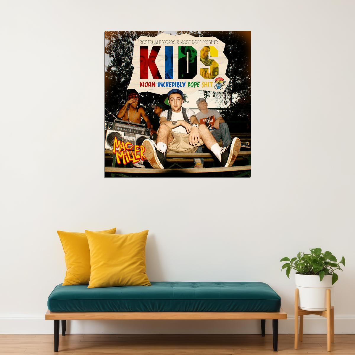 Mac Miller K.i.d.s. Album Cover Art Music Poster Rap Hip-hop