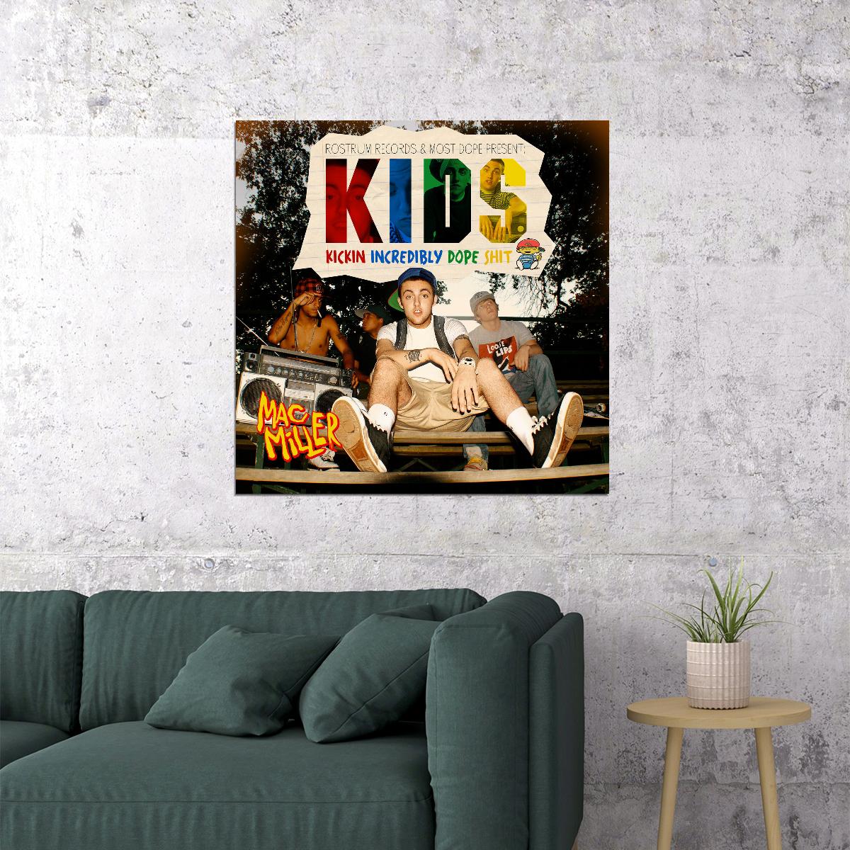 Mac Miller K.i.d.s. Album Cover Art Music Poster Rap Hip-hop