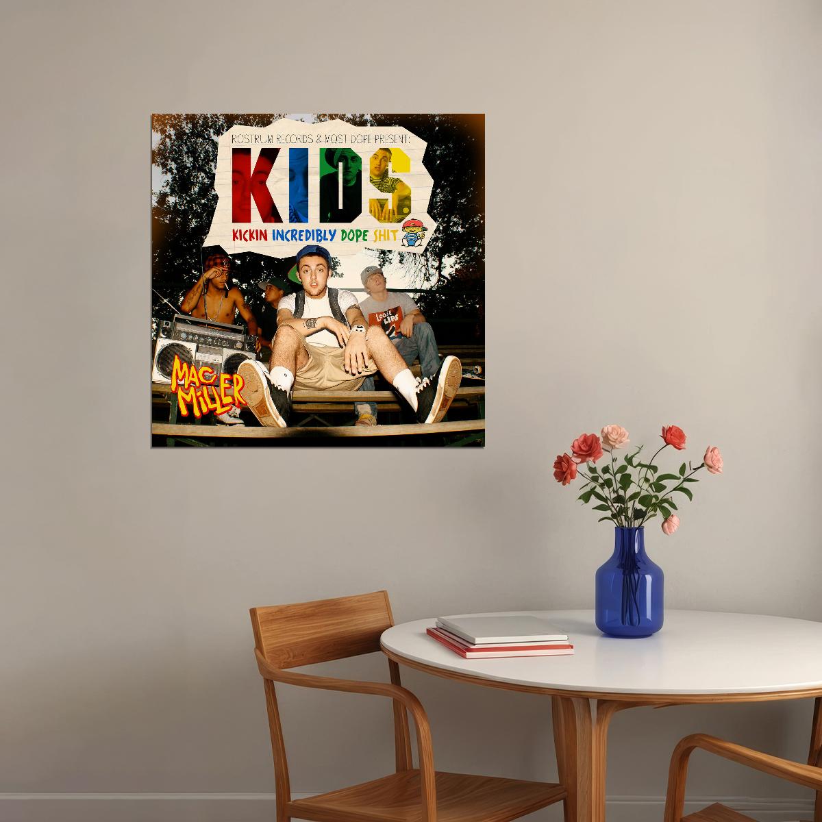 Mac Miller K.i.d.s. Album Cover Art Music Poster Rap Hip-hop