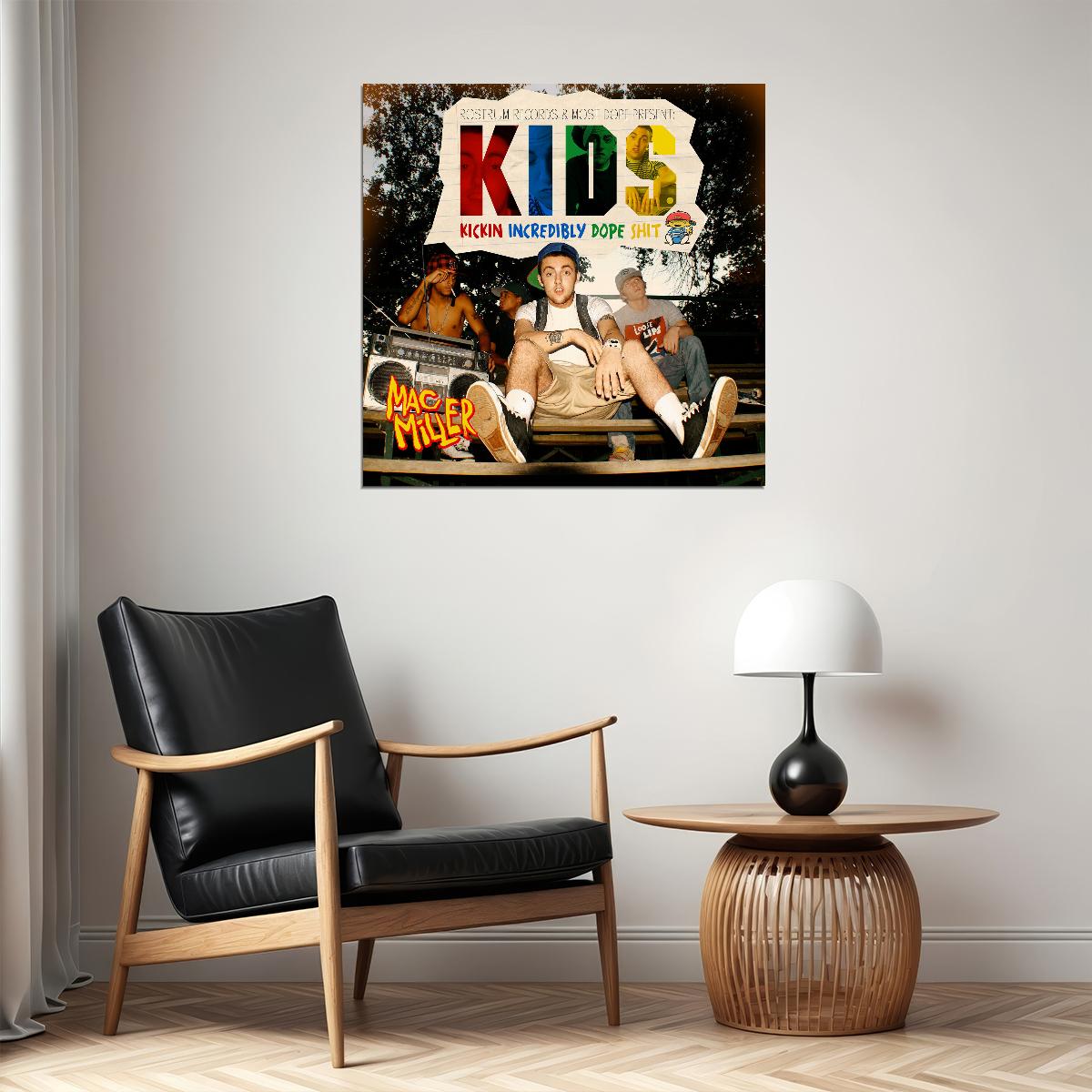 Mac Miller K.i.d.s. Album Cover Art Music Poster Rap Hip-hop