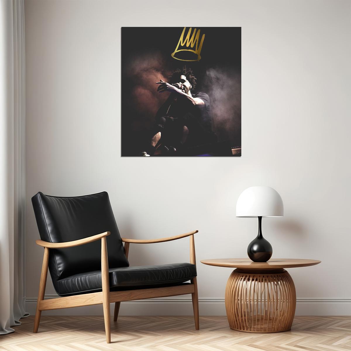 J. Cole Rap Music Poster Hip-hop Artist Wall Art Inspirational Print