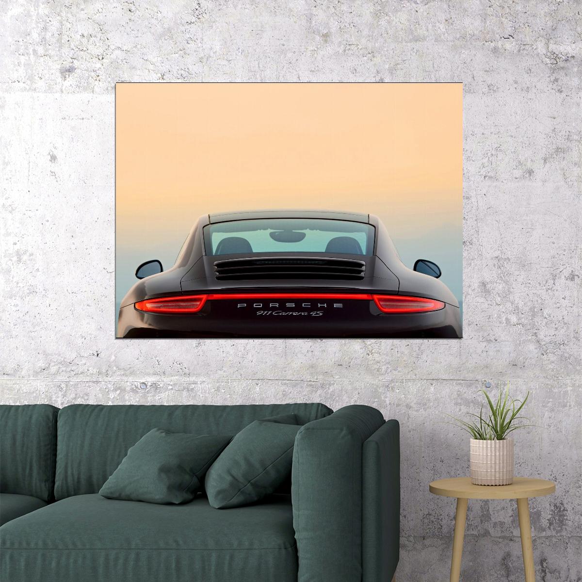 Porsche Boxster Car Poster Sports Supercar Vehicle Wall Art
