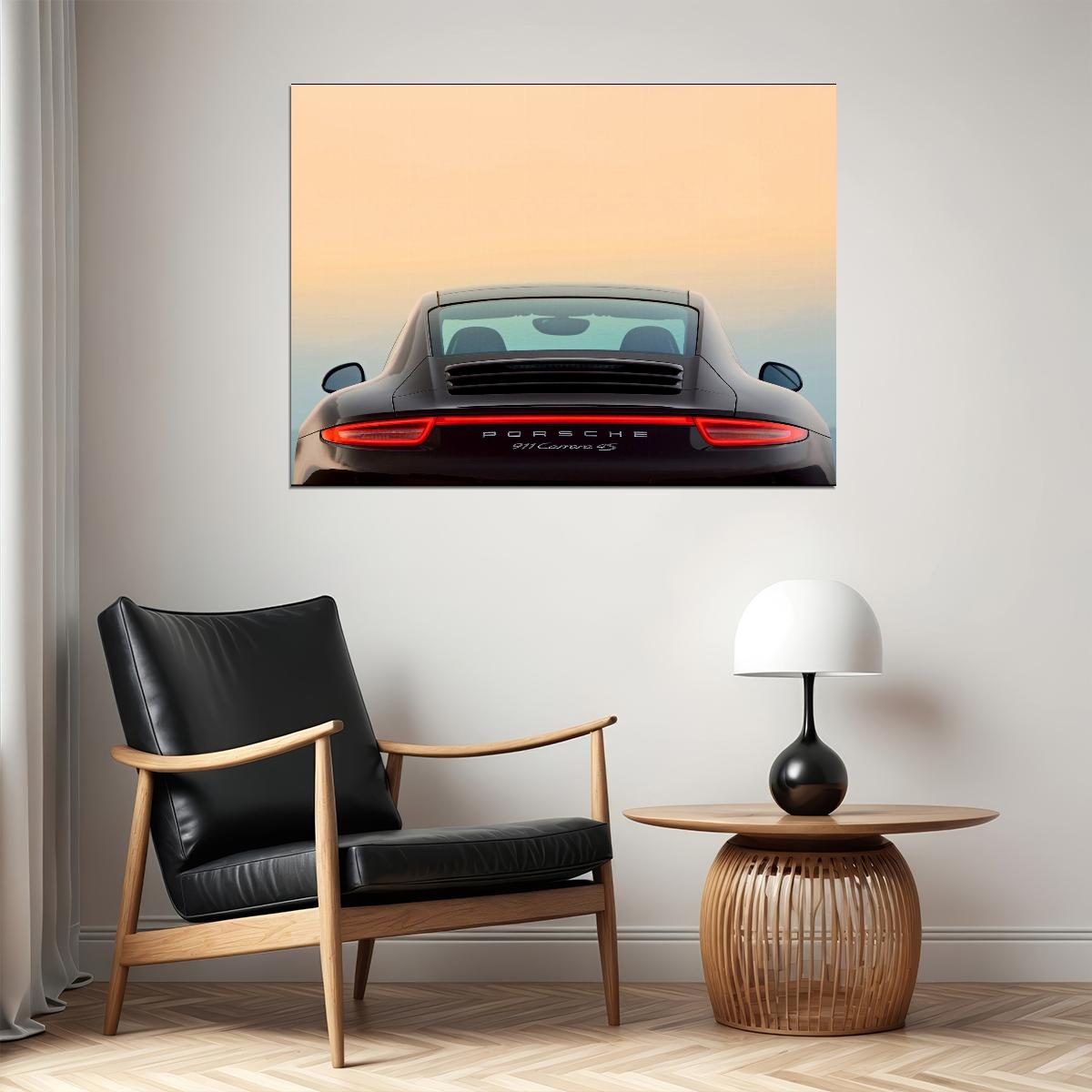 Porsche Boxster Car Poster Sports Supercar Vehicle Wall Art