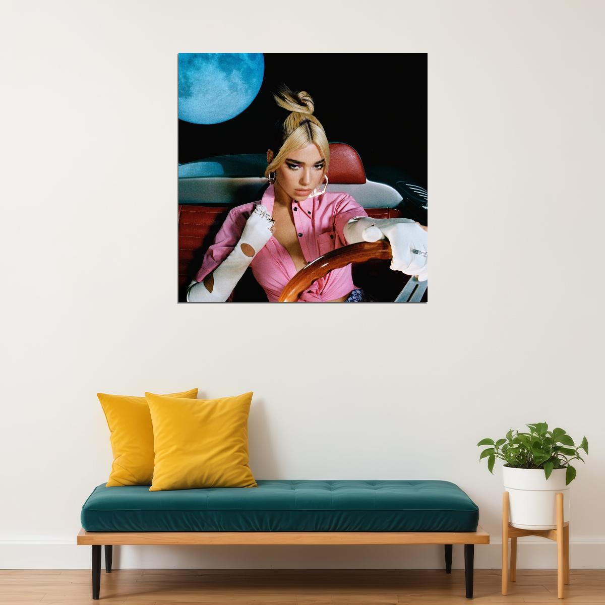 Dua Lipa Poster Pop Music Wall Art Singer-songwriter Print - xonomax
