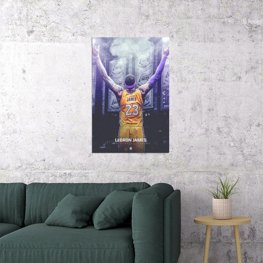 Lebron James Poster Famous Basketball Player Motivational Sports Print - xonomax