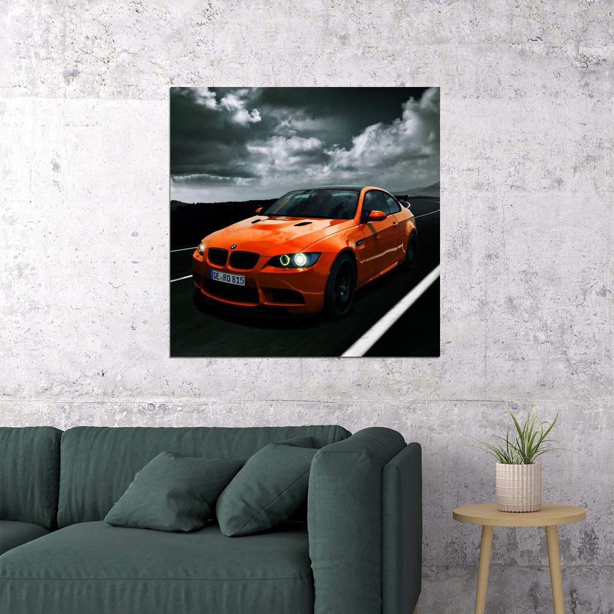 Bmw Poster Luxury Car Wall Art Print