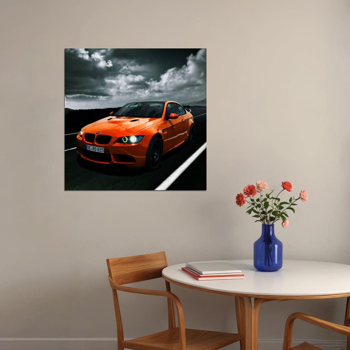 Bmw Poster Luxury Car Wall Art Print