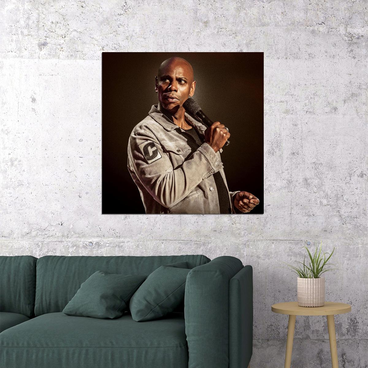 Dave Chappelle Poster Comedian Wall Art Stand-up Comedy Print