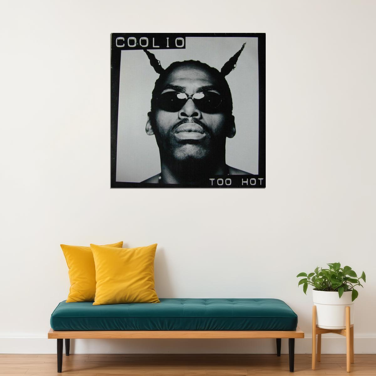 Coolio Too Hot Single Album Cover Art Hip-hop Music Poster Rap Artist Music Print