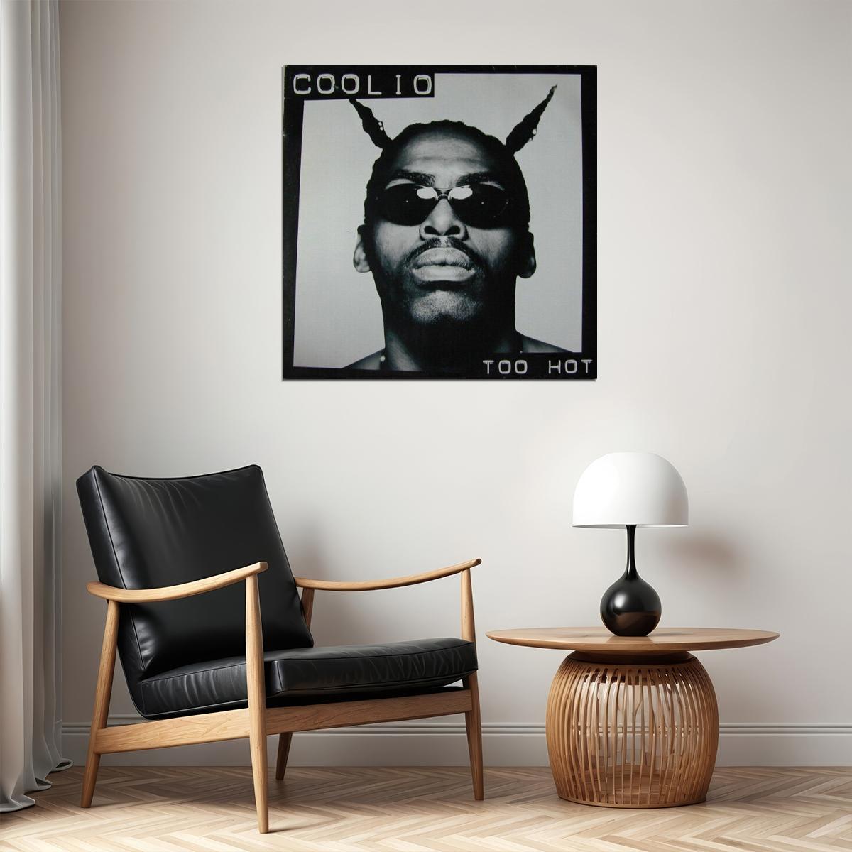 Coolio Too Hot Single Album Cover Art Hip-hop Music Poster Rap Artist Music Print