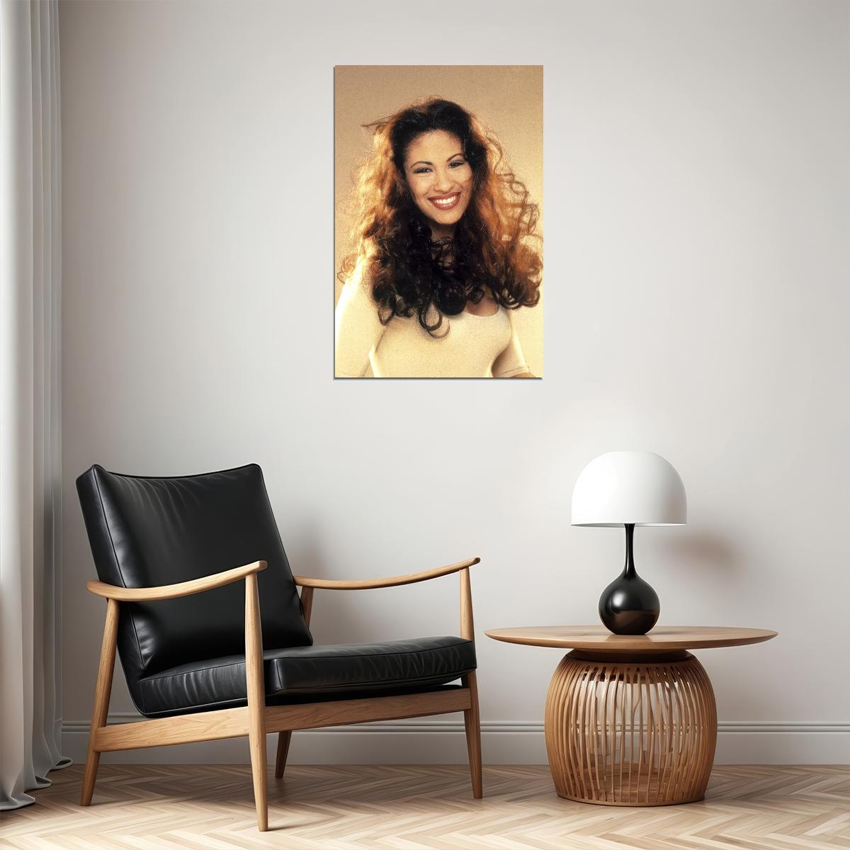 Selena Music Poster Iconic Latin Singer Stunning Artist Wall Print
