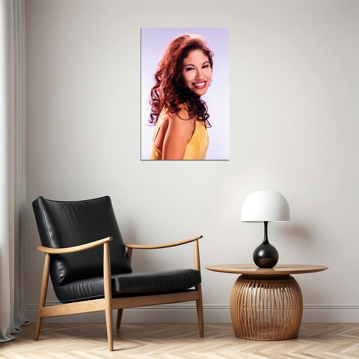 Selena Music Poster Iconic Latin Singer Stunning Artist Wall Print