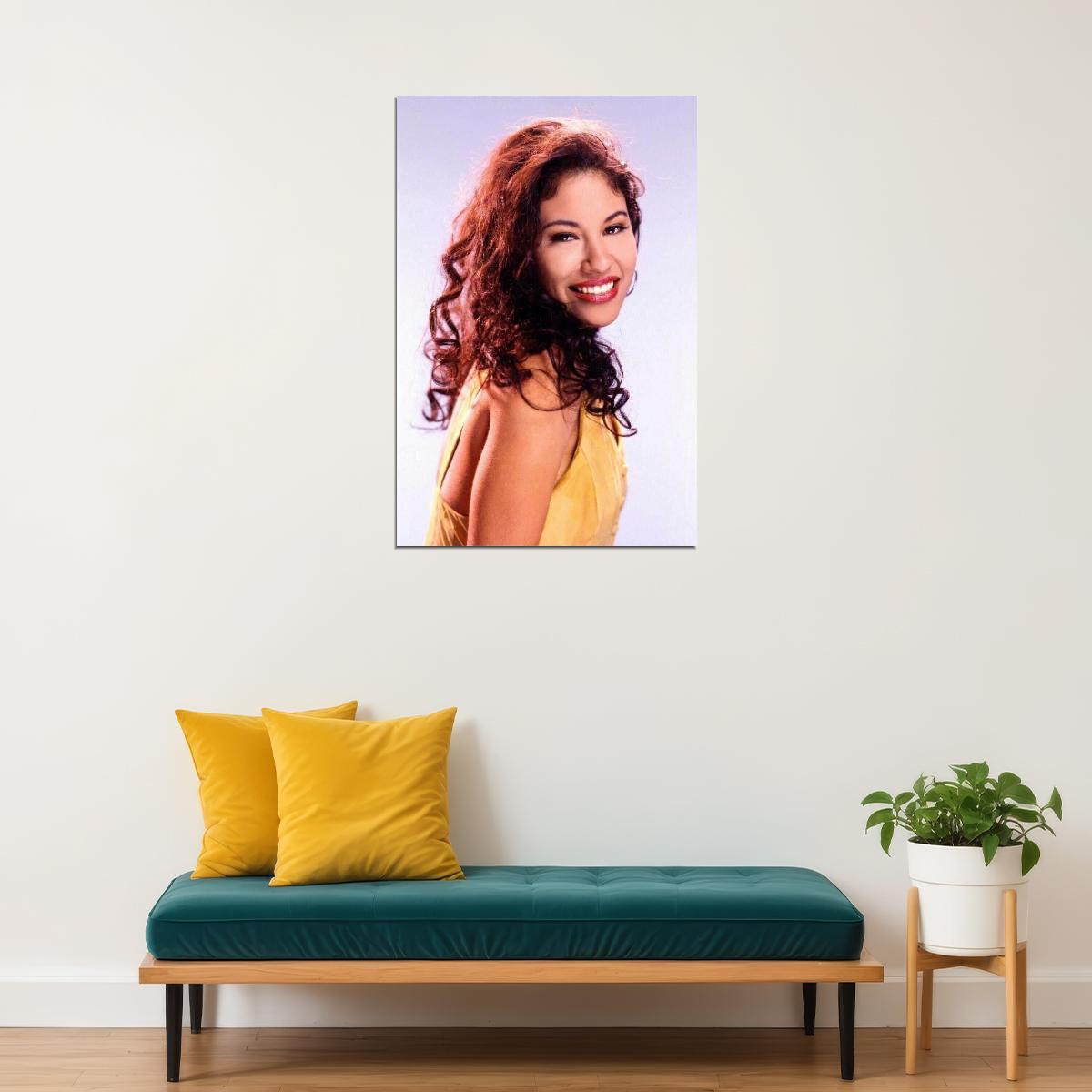 Selena Music Poster Iconic Latin Singer Stunning Artist Wall Print