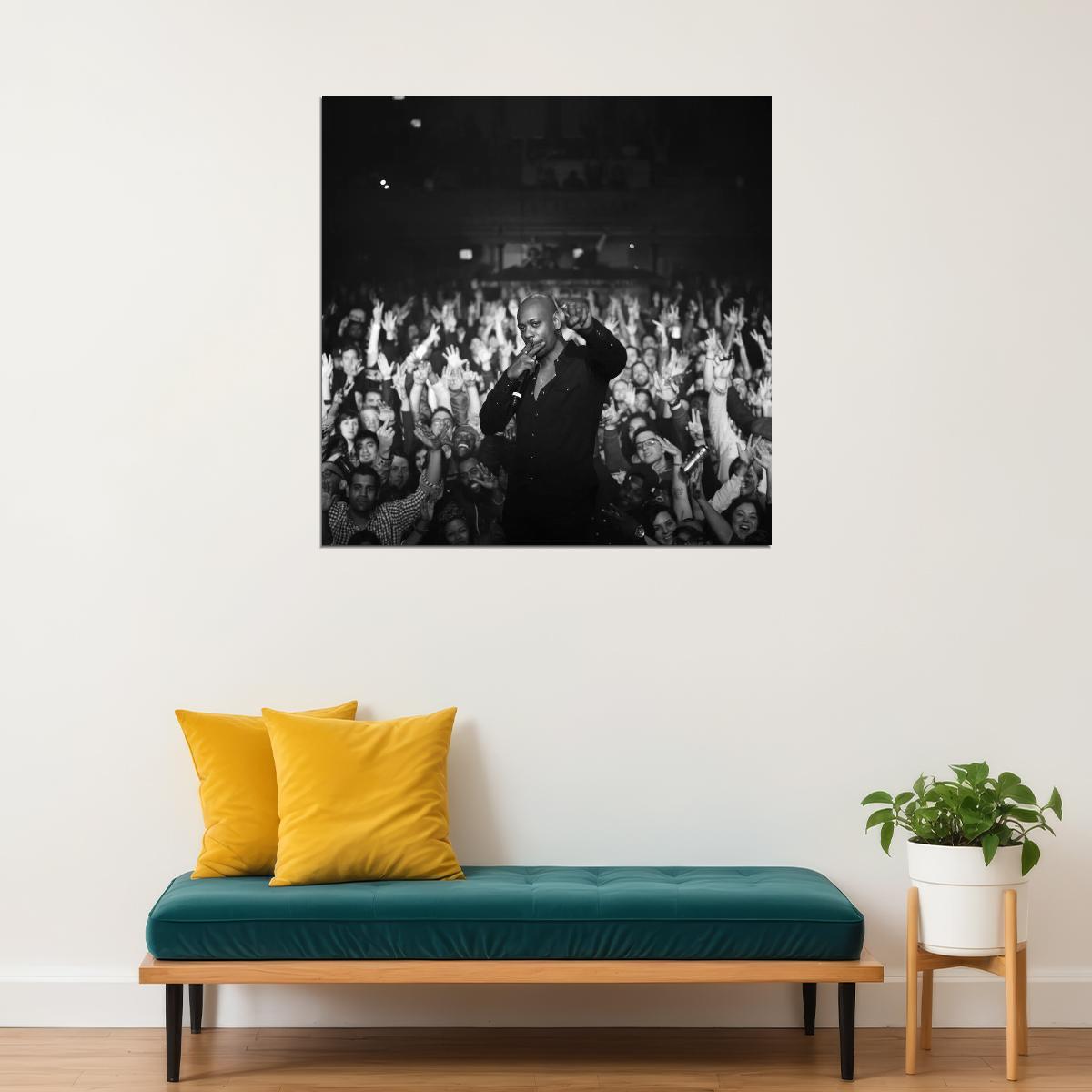 Dave Chappelle Poster Comedian Wall Art Stand-up Comedy Print