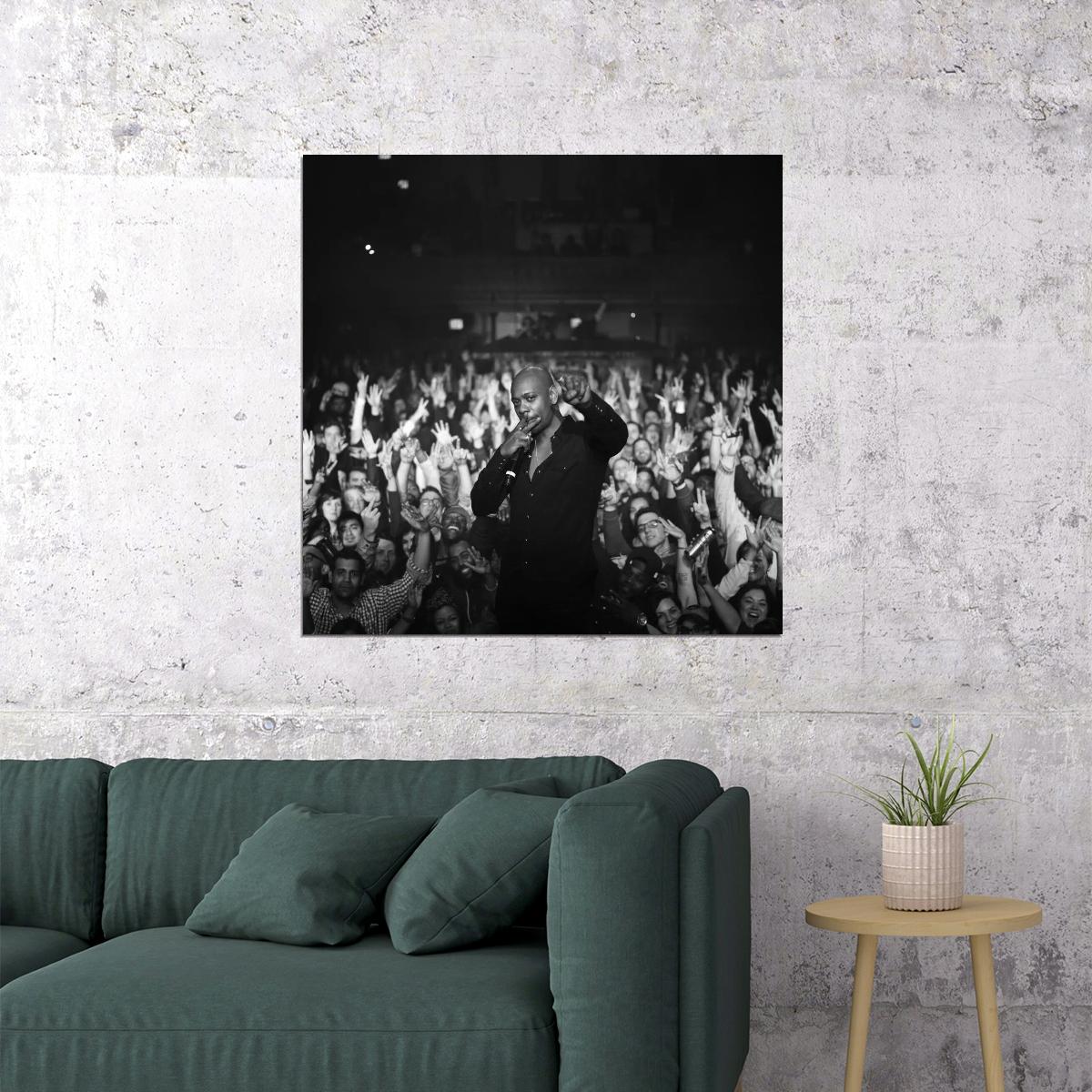 Dave Chappelle Poster Comedian Wall Art Stand-up Comedy Print