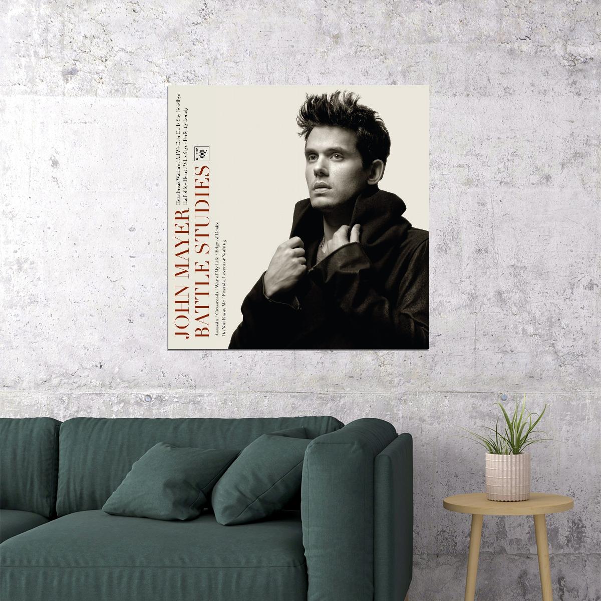 John Mayer Battle Studies Album Cover Art Music Poster Pop Rock Wall Art