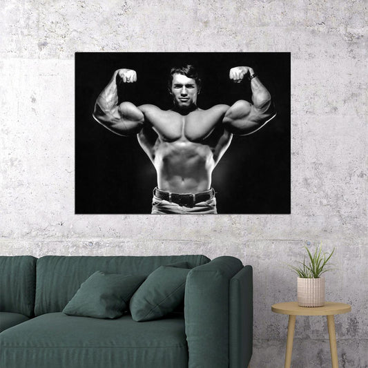 Arnold Schwarzenegger Poster Action Movie Star Wall Art Hollywood Bodybuilding Print - xonomax