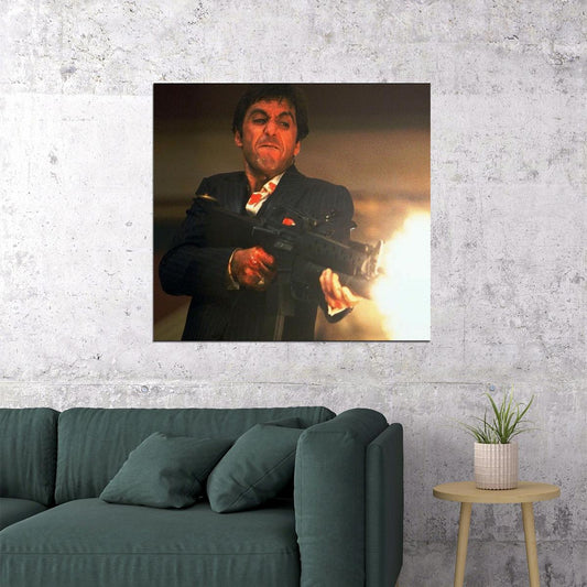 Al Pacino Scarface Movie Poster Crime Film Wall Art Classic Cinema Print - xonomax