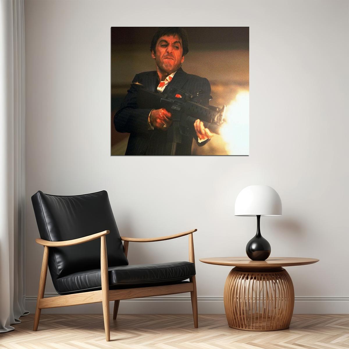 Al Pacino Scarface Movie Poster Crime Film Wall Art Classic Cinema Print - xonomax