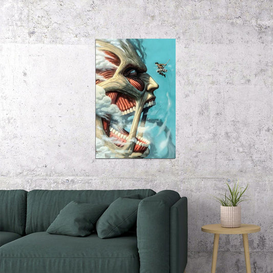 Attack On Titan Anime Poster Japanese Animation Wall Art Manga Series Print - xonomax