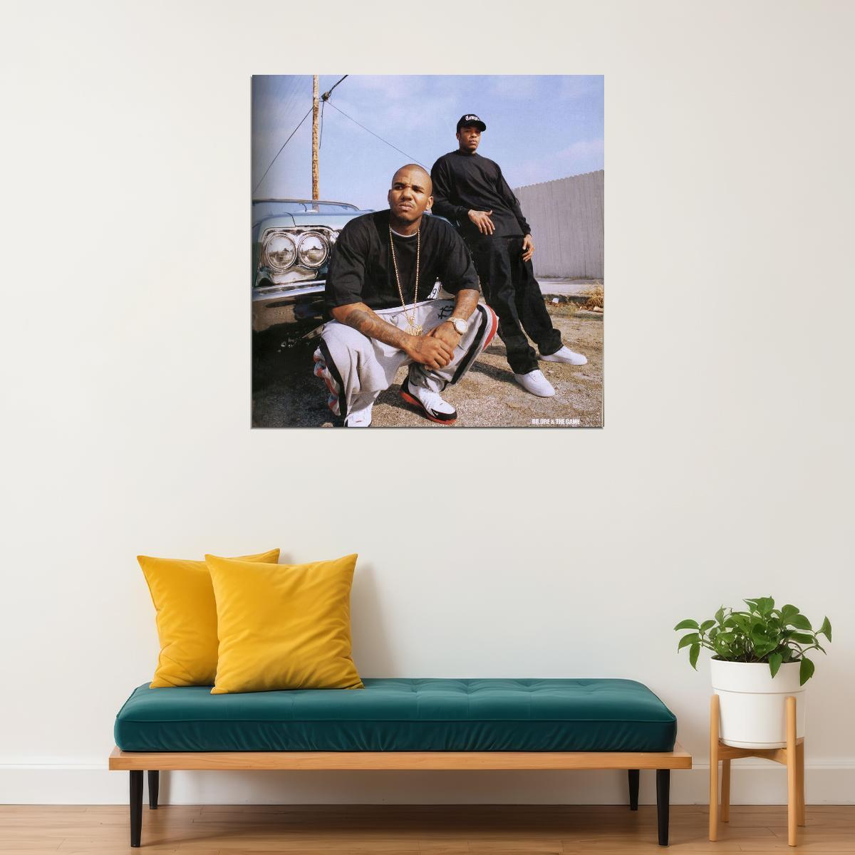 Dr. Dre & The Game Collaboration Poster Hip-hop Music Wall Art Rap Artists Music Print