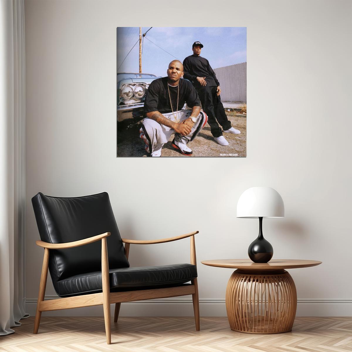 Dr. Dre & The Game Collaboration Poster Hip-hop Music Wall Art Rap Artists Music Print - xonomax