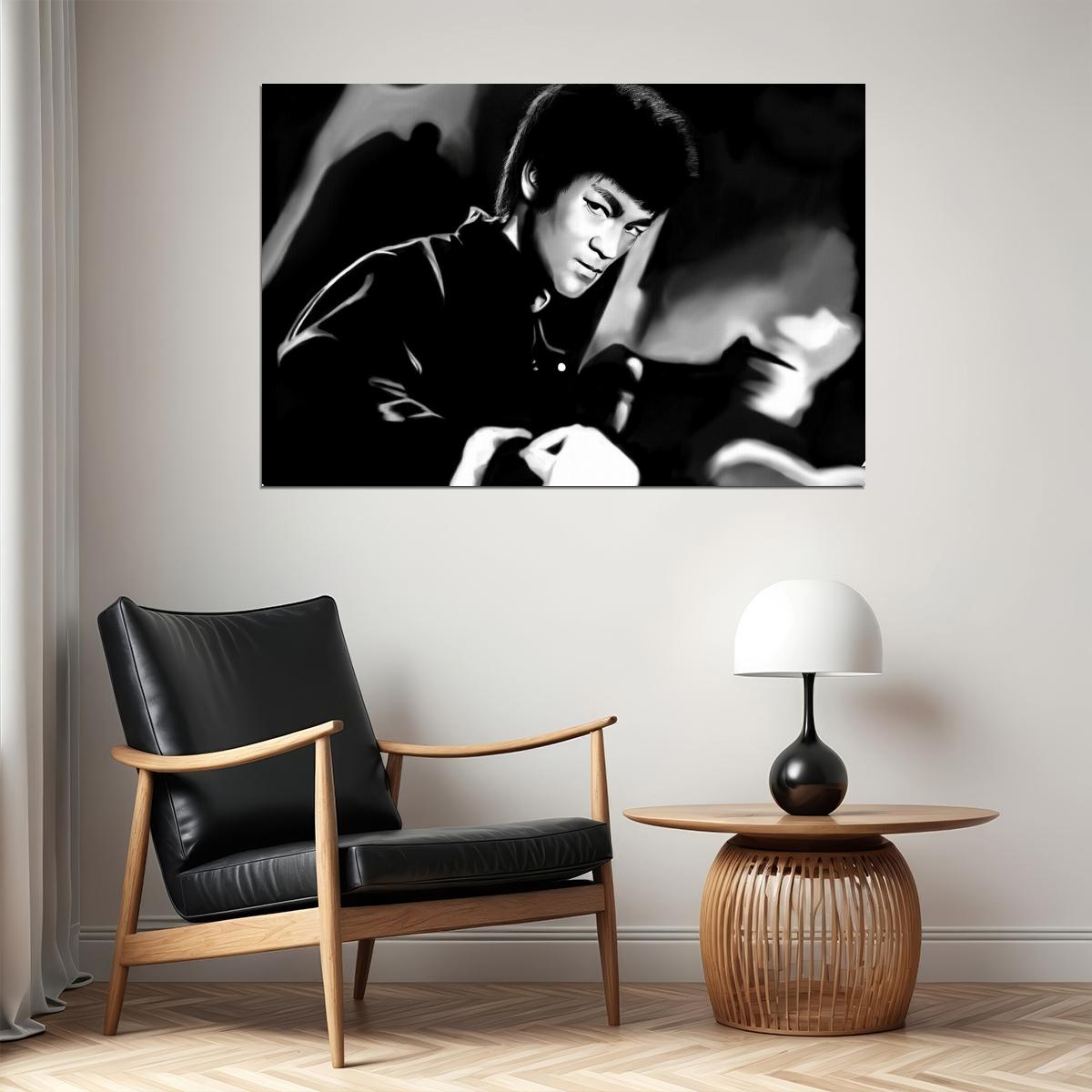 Bruce Lee Poster Martial Arts Legend Wall Art Action Star Print