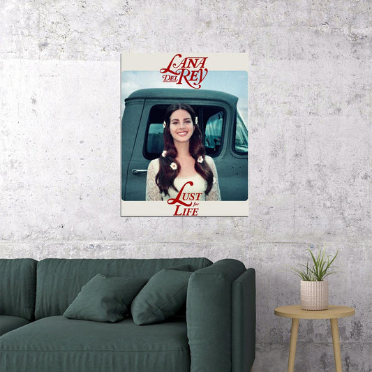 Lana Del Rey Lust For Life Album Cover Art Music Poster Pop Singer Wall Print - xonomax