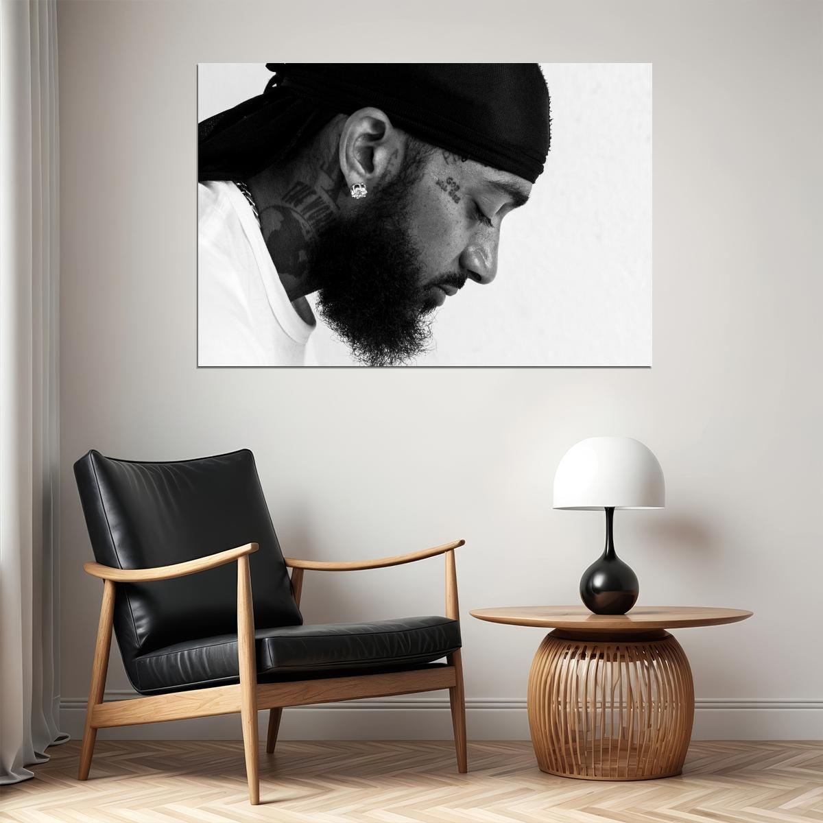 Nipsey Hussle Album Cover Art Rap Hip-hop Music Poster Wall Print - xonomax
