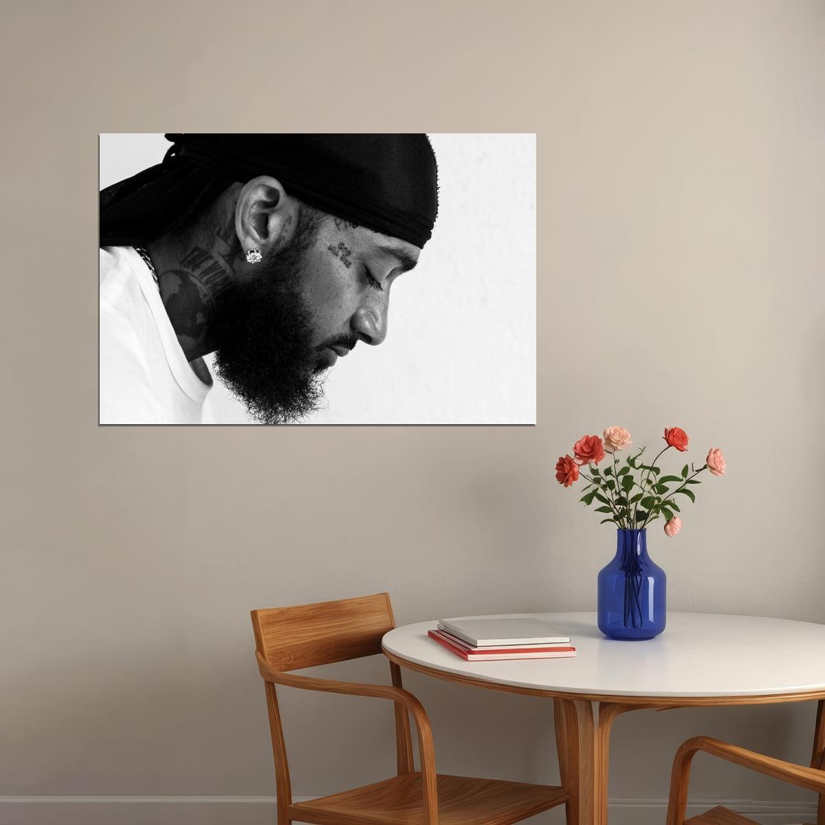 Nipsey Hussle Album Cover Art Rap Hip-hop Music Poster Wall Print - xonomax
